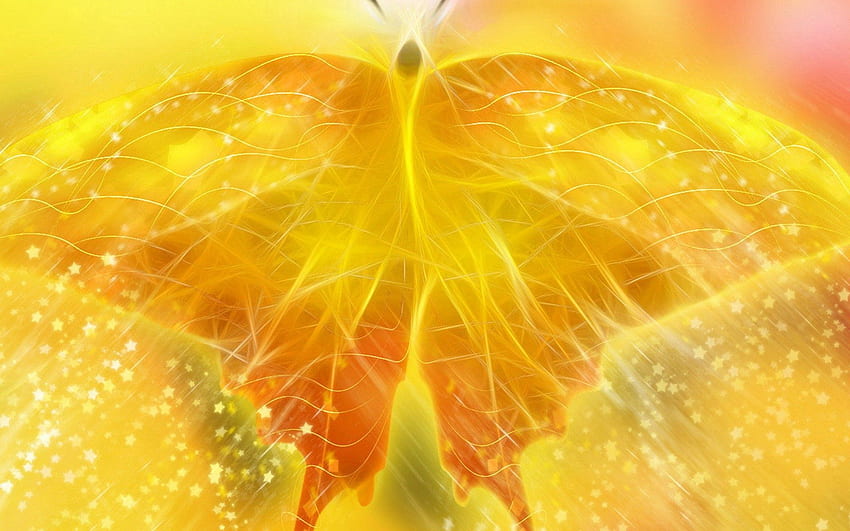 Abstract, Shine, Light, Brilliance, Paint, , Drawing, Butterfly HD wallpaper