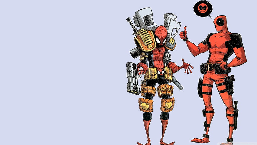comics spiderman superheroes deadpool comic character rob liefeld, Spider-Man Cartoon HD wallpaper