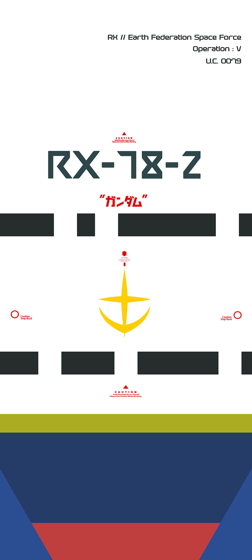 RX 78 2 GUNDAM minimaliste (lien de résolution complet dans les commentaires) : Gundam, RX 78-2 Fond d'écran de téléphone HD