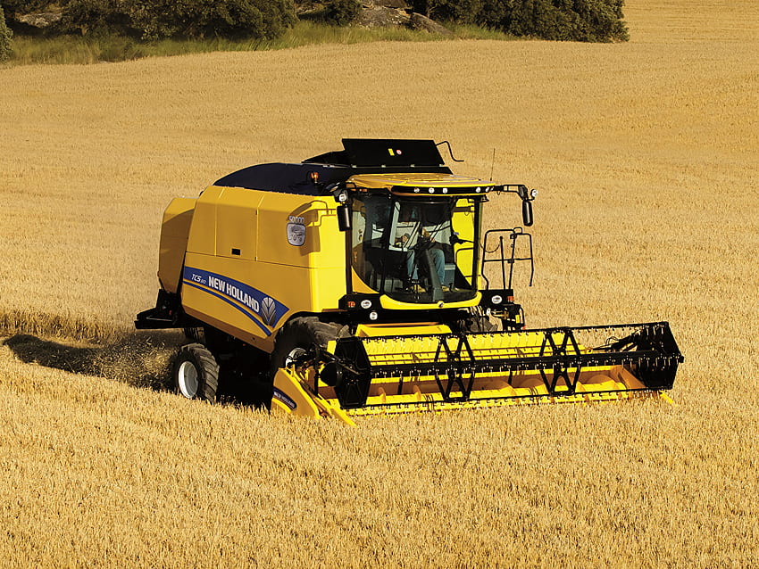 Agricultural Machinery Combine Harvester 2014 19 New Holland HD wallpaper