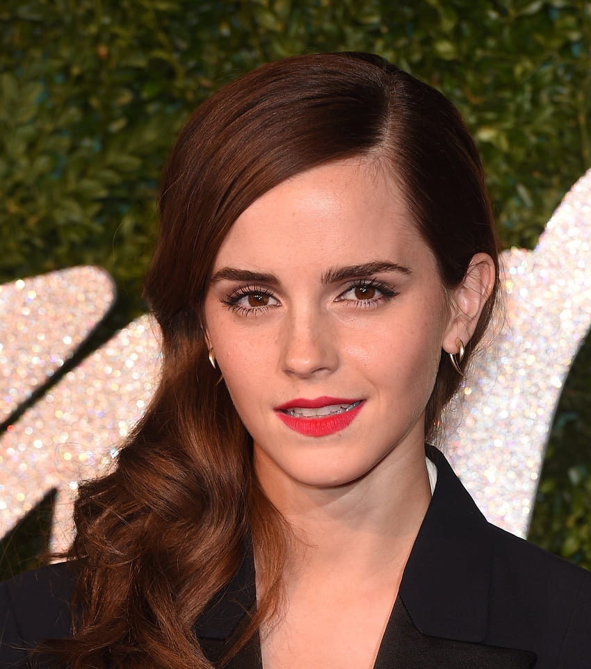 Emma Watson, rote Lippen, schön, Berühmtheit HD-Handy-Hintergrundbild