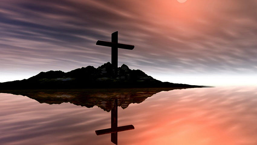 Cooler Querhintergrund, beängstigendes Kreuz HD-Hintergrundbild