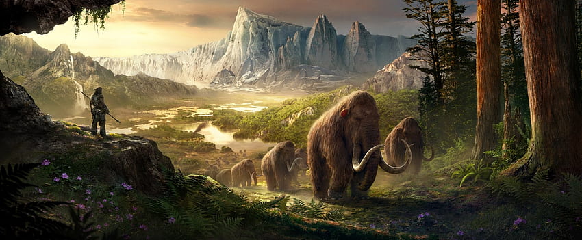 Far-Cry-Primal, Cry, Primal, Far, Mammoth, Game HD wallpaper