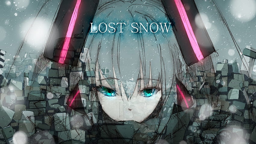 Lost Snow, music, hatsune miku, Vocaloid, game, idol, anime girls HD wallpaper