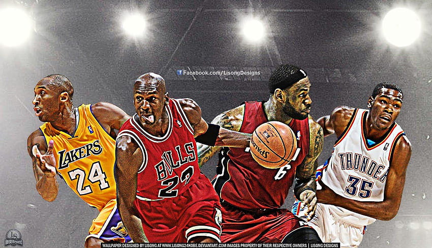 Kobe Bryant Lebron James und Michael Jordan HD-Hintergrundbild