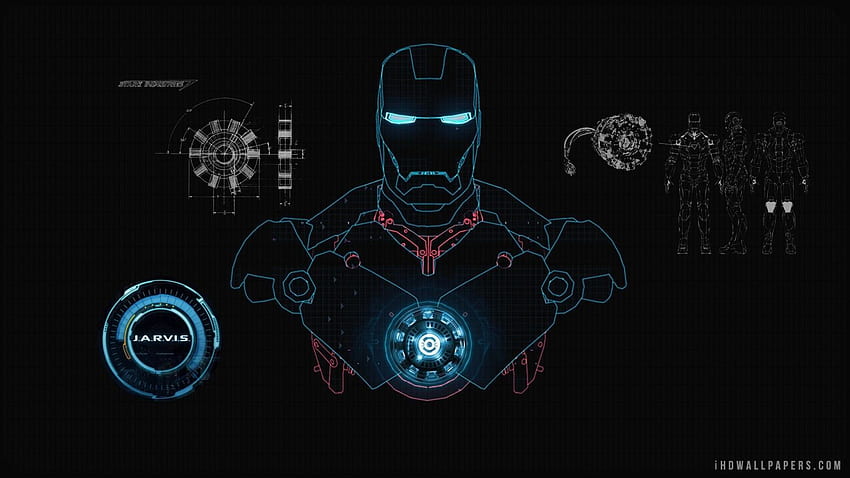 Iron Man and Background - of Iron Man, Iron Man Ultra HD wallpaper