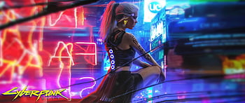 Cyberpunk Pinup - Ultrawide by XavierStarr on Newgrounds