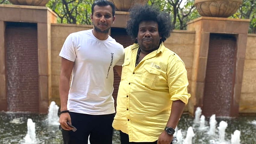 Yogi babu meets his good old friend cricketer Natrarajan - Tamil News HD wallpaper
