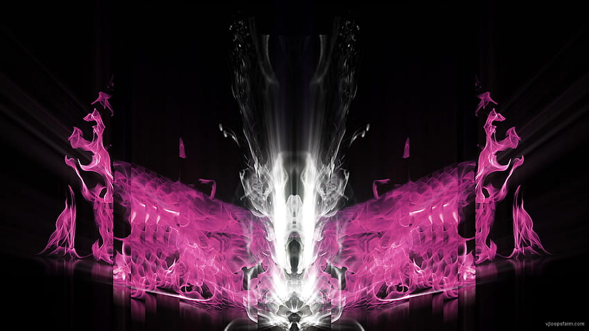 Pink Fire Element Motion Graphics Video Art VJ Loop. VJ Loops Farm HD wallpaper