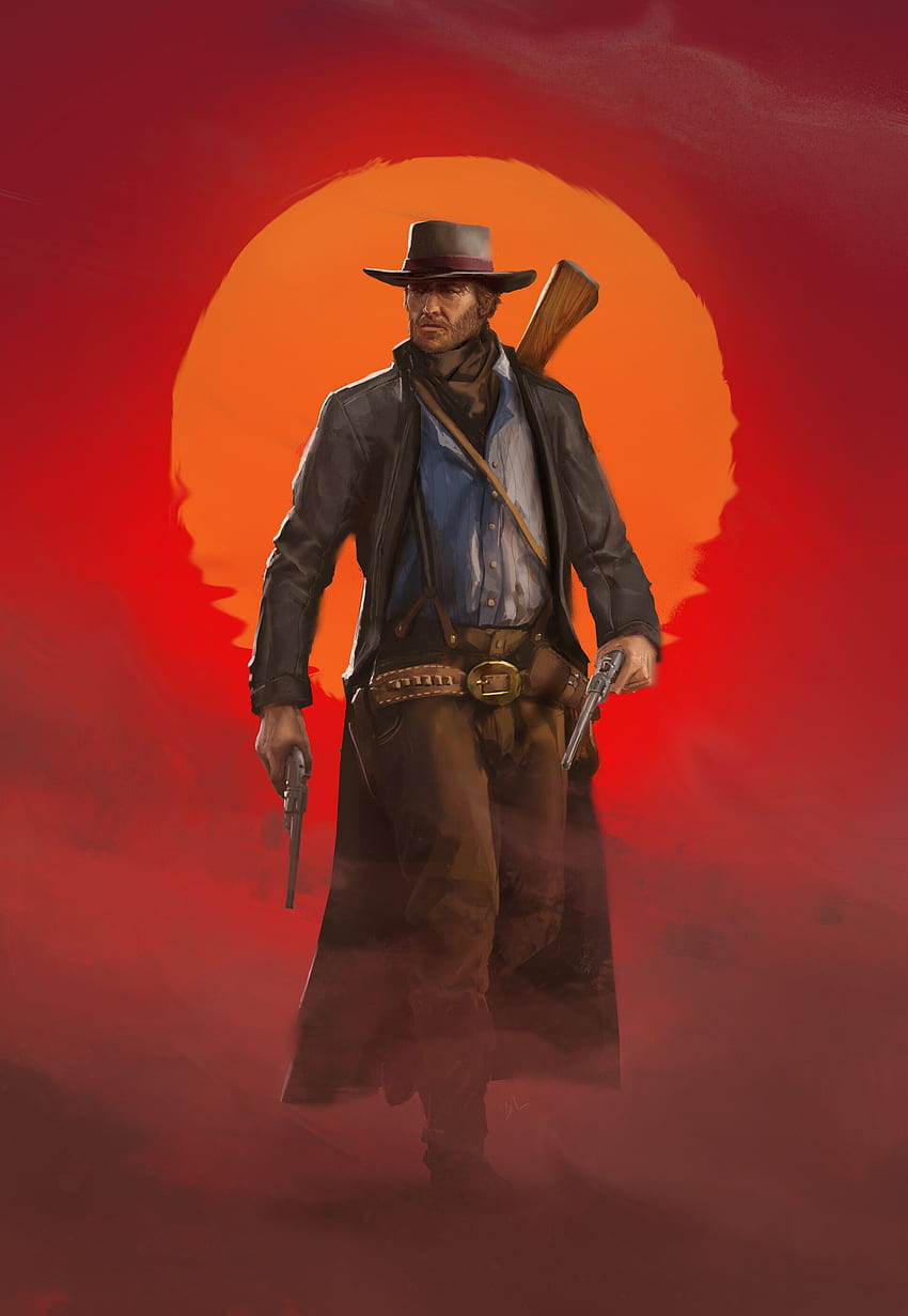 Arthur Morgan Tribute. Red Dead Redemption II, Anime Kriegermädchen, Red Redemption 2 HD-Handy-Hintergrundbild