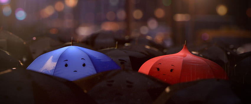 Fashion Inspiration: Pixar's The Blue Umbrella - College HD wallpaper