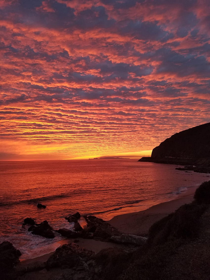 theencompassingworld: Malibu Sunset 우리의 놀라운 세계에 대한 더 많은 정보 Bushcraft 및 Survival의 최고. 말리부 선셋, 선셋, 아름다운 해변 파라다이스, 말리부 CA HD 전화 배경 화면