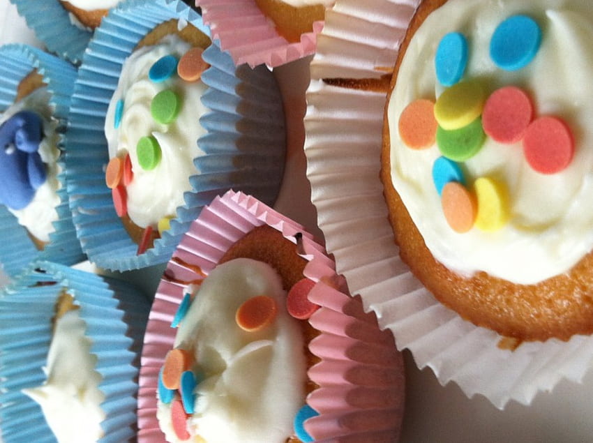 Cupcake cantik, cupcake, makanan, kue, bisa dimakan Wallpaper HD