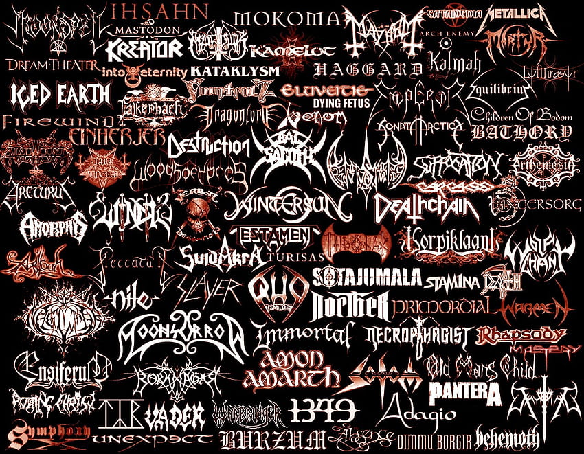 typography, text, pattern, metal band, black metal, heavy metal, calligraphy, design, advertising, font, album cover. Mocah HD wallpaper