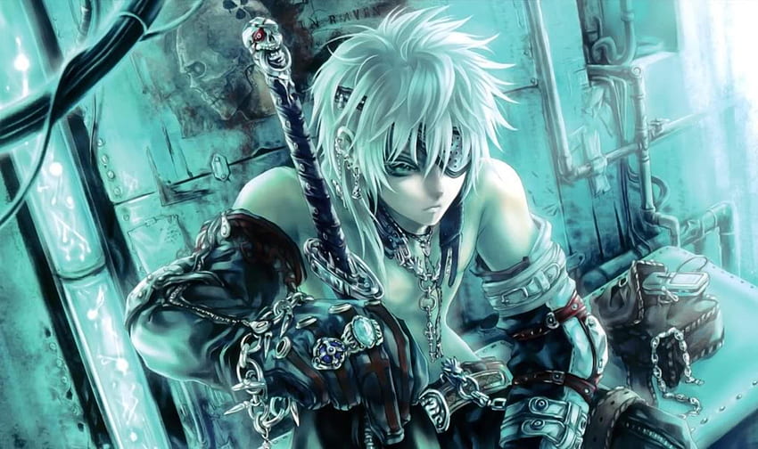 Anime . Fanart. Killer. Anime boy with blond hair, sword HD wallpaper