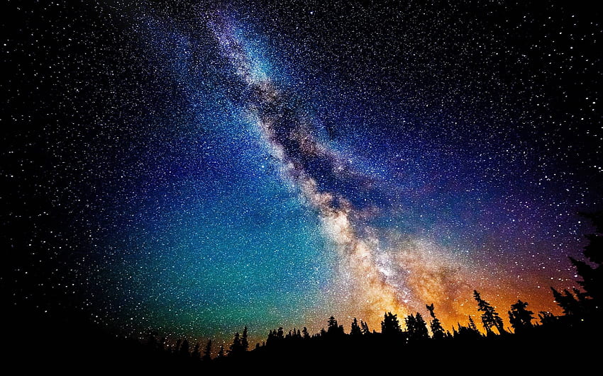 Starry & Night Sky pour le fond Fond d'écran HD
