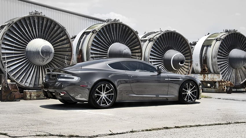 Aston Martin DB9 Düsentriebwerk., Turbinentriebwerk HD-Hintergrundbild