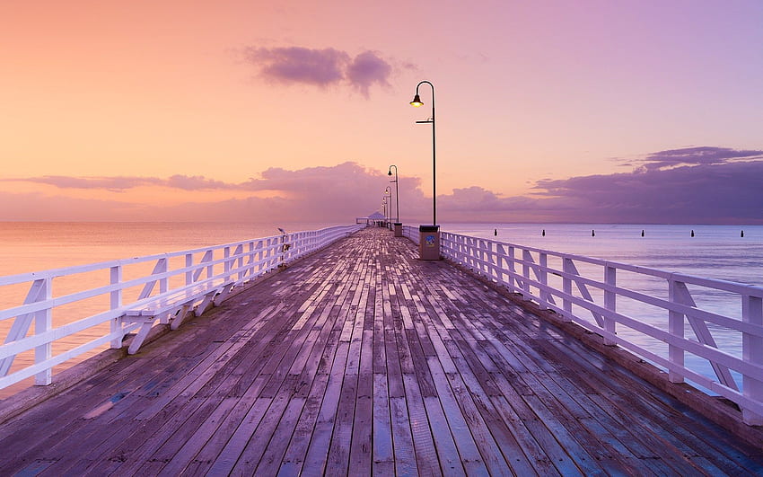 background for pier. Fond d'écran macbook, Fond d, Pink Ocean HD wallpaper