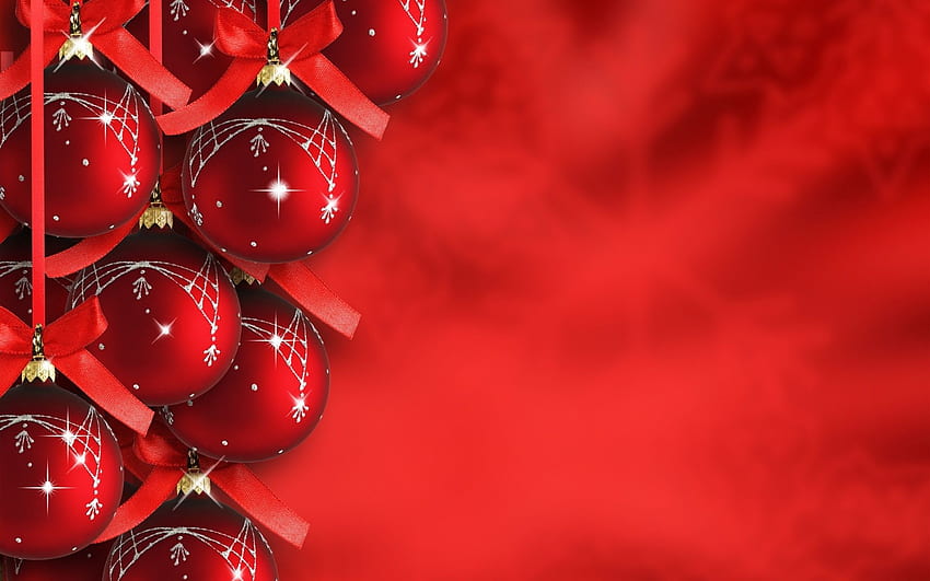 Roter Weihnachtshintergrund, Grafik Weihnachten HD-Hintergrundbild