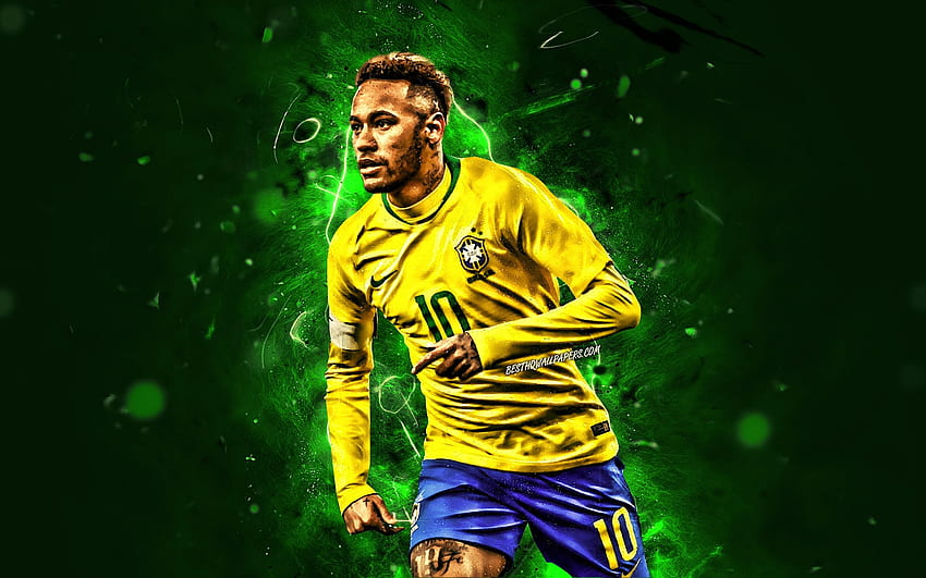 Neymar, football stars, Brazil National Team HD wallpaper