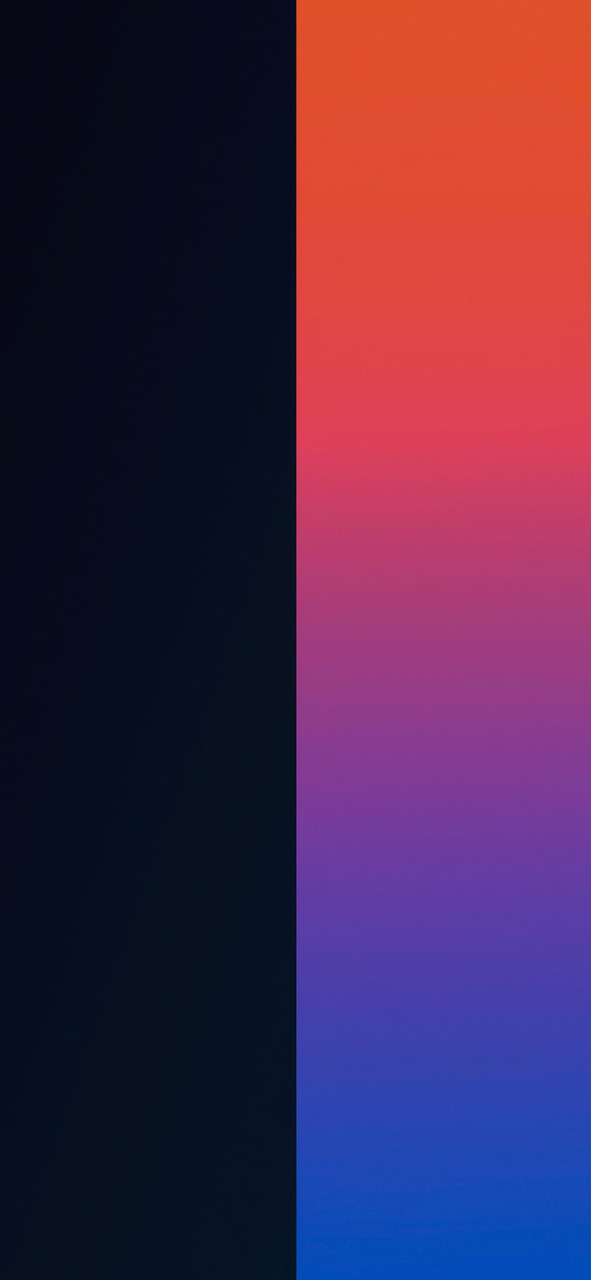iPhone Duo com cores divididas Papel de parede de celular HD