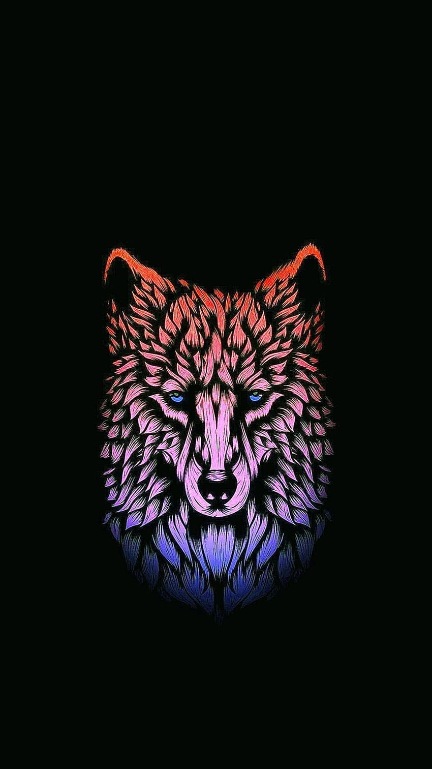 Amoled Wolf Wolf .Pro, Amoled Tumblr HD phone wallpaper