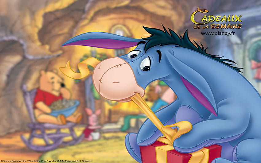 Eeyore personaggio del cartone animato Winnie The Pooh Walt Disney, simpatico cartone animato Eeyore Sfondo HD