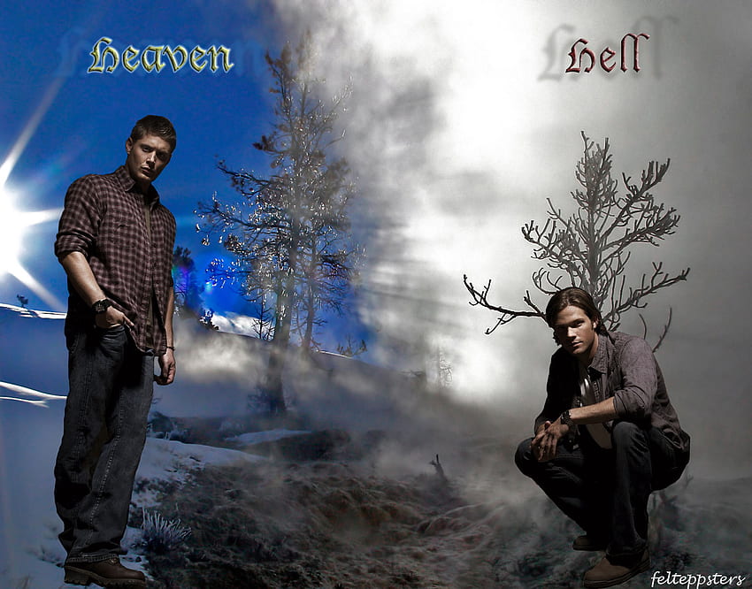 heaven vs hell war HD wallpaper