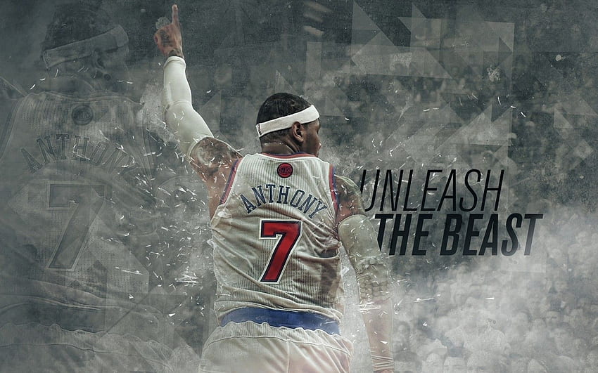 Carmelo Anthony, New York Knicks, Carmelo Anthony Logo HD wallpaper