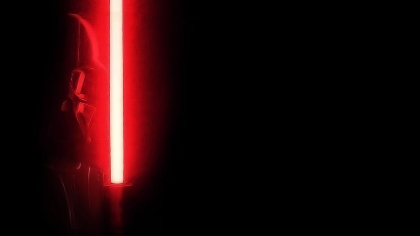 Star Wars Darth Vader con sable de luz rojo fondo de pantalla