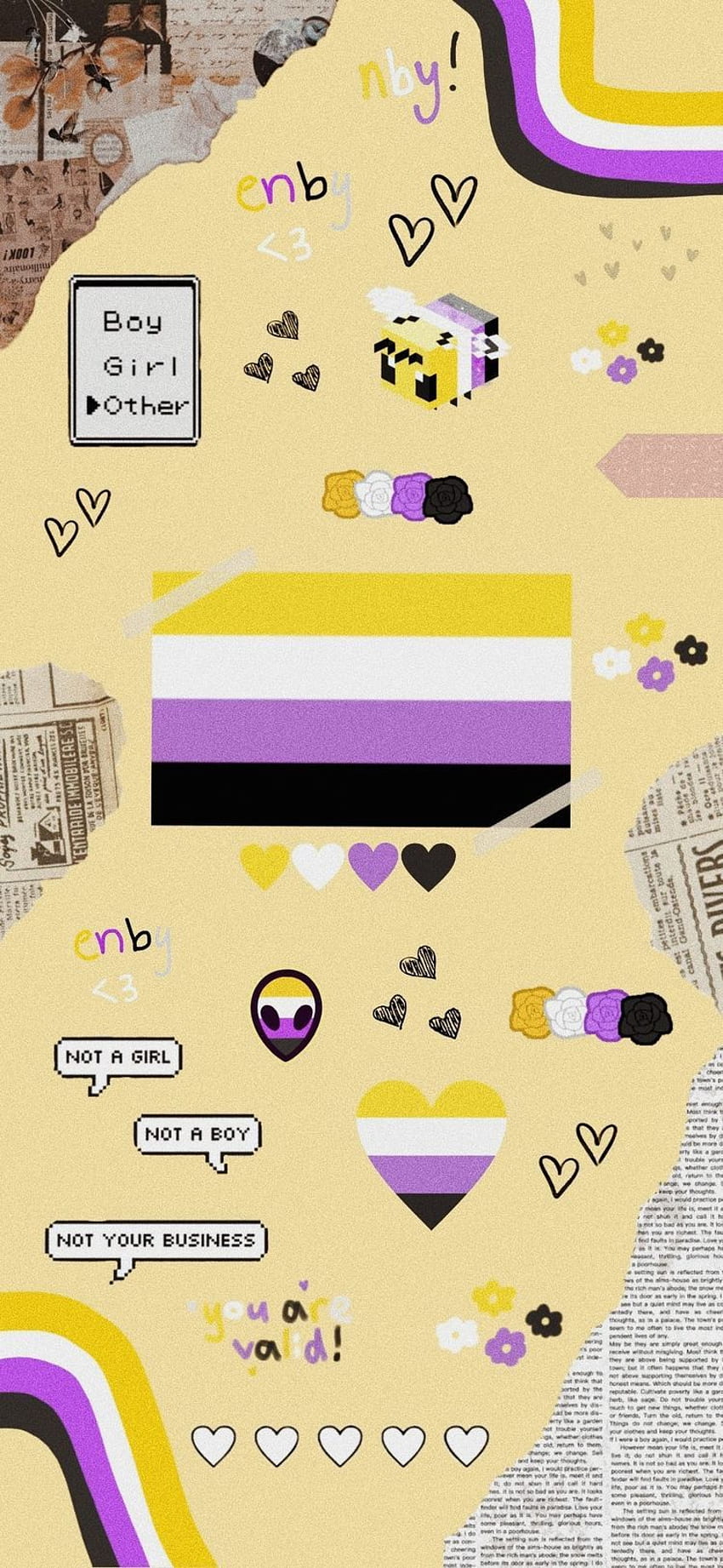 Non Binary posted by Ethan ...cute HD phone wallpaper | Pxfuel
