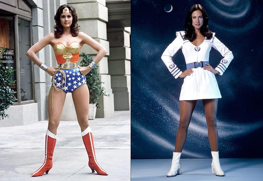 Wonder Woman ve Albay Wilma Deering, Albay Wilma Deering, Erin Gray, Wonder Woman, Lynda Carter, Buck Rogers HD duvar kağıdı