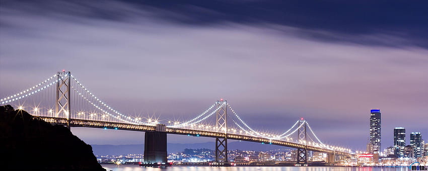 San Francisco Oakland Bay Bridge [] untuk , Ponsel & Tablet Anda. Jelajahi Jembatan Teluk San Francisco . Jembatan Teluk San Francisco , San Francisco, San Francisco Dual Monitor Wallpaper HD