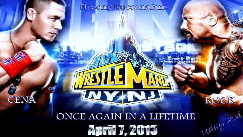 John Cena vs The Rock One Last Time, wrestlingmania 29, john cena, wwe, esportes, rock, wrestling papel de parede HD