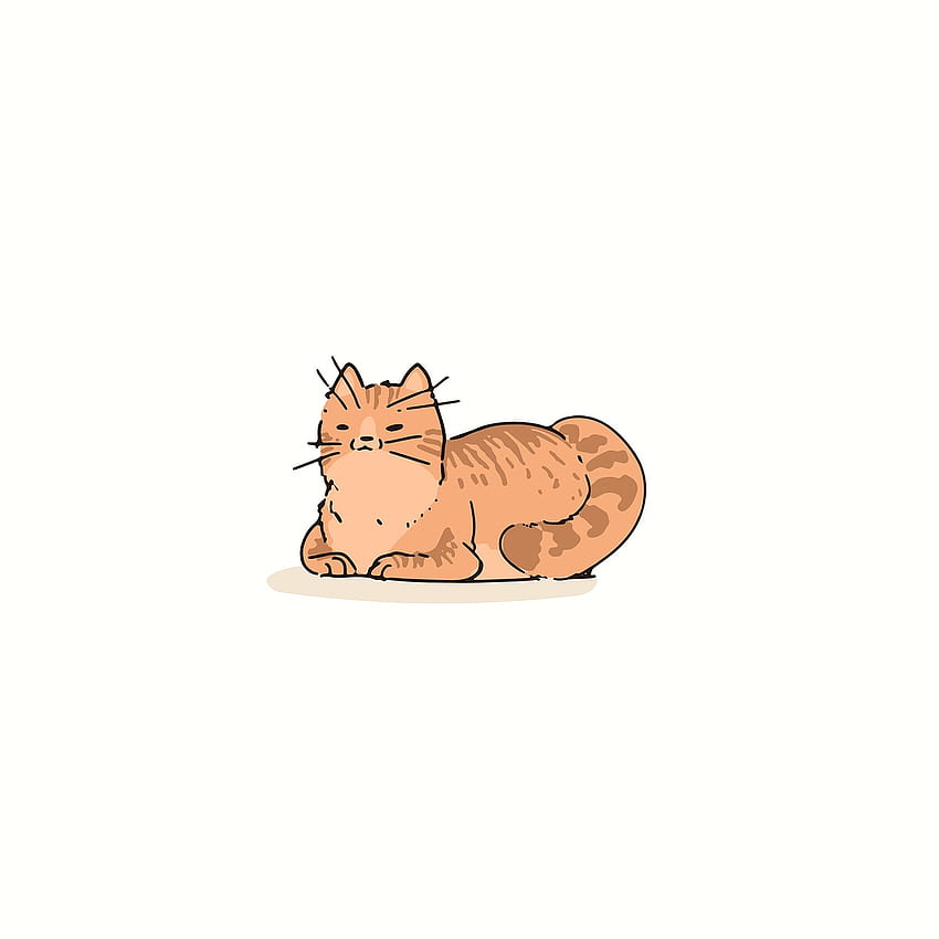 Ginger Cat . , PNG Stickers, & Background - rawpixel, Cat Pixel Aesthetic HD phone wallpaper