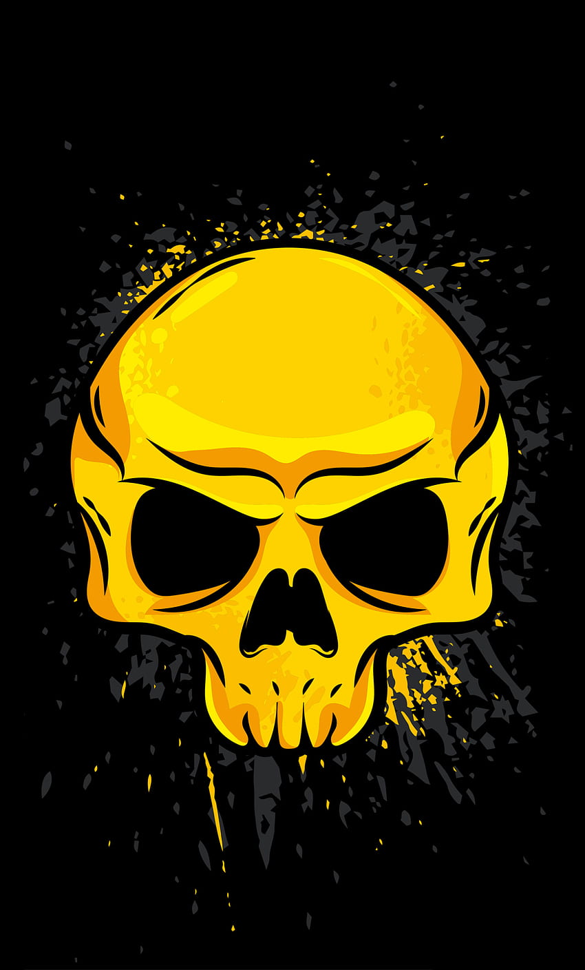 Gold Skull iPhone 6 plus , Artist , , and Background, Skull Head HD phone wallpaper