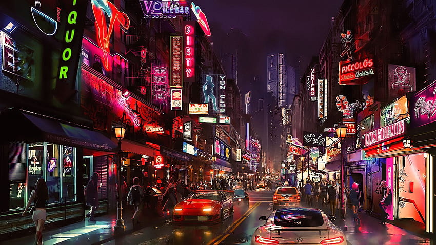 cyberpunk, future world, , Art. Futuristic, Future Tokyo HD wallpaper