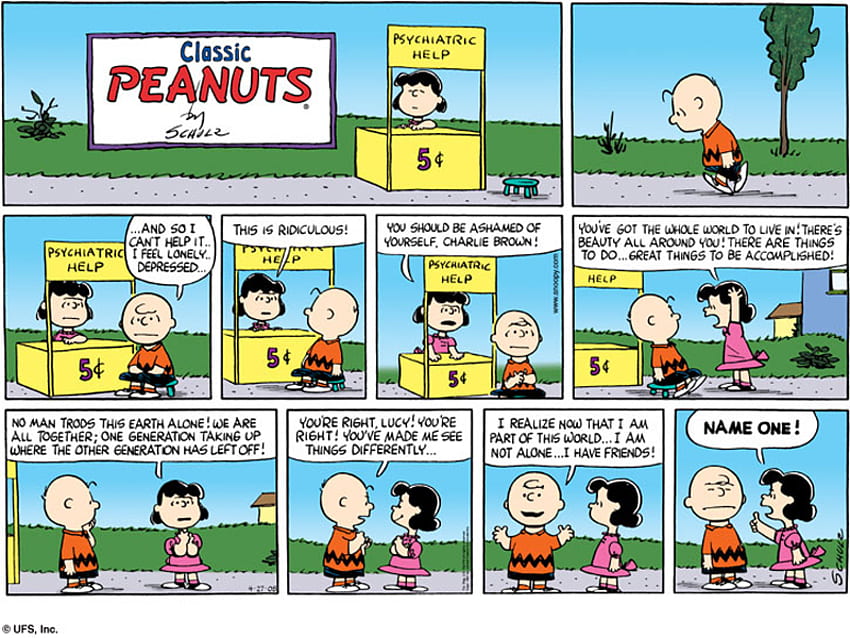 Schrumpf Lucy mit mehrjähriger Patientin, Erdnüssen, Charlie Brown HD-Hintergrundbild