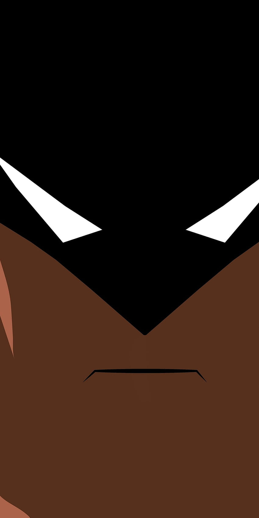 batman's face, minimalism, dark, lg v30, Xiaomi Minimalistic Phone HD phone wallpaper