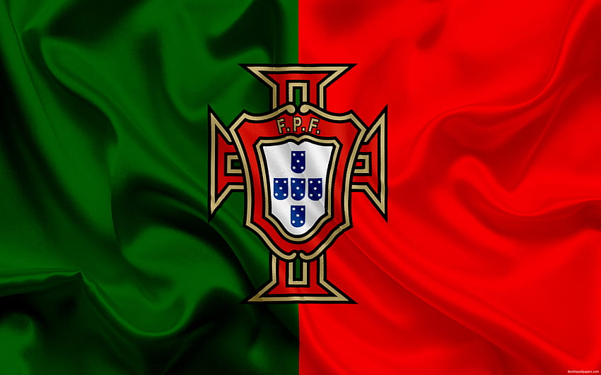 Portugal national football team, emblem, logo, Portugal Flag HD wallpaper