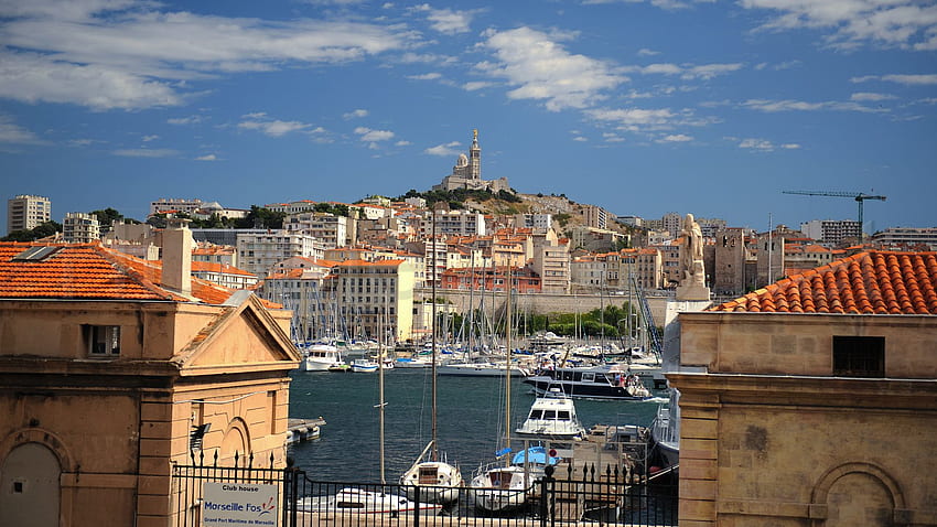 Ultra Video Time Lapse Stock Footage - Marseille Panorama, Old, Marseille France HD wallpaper