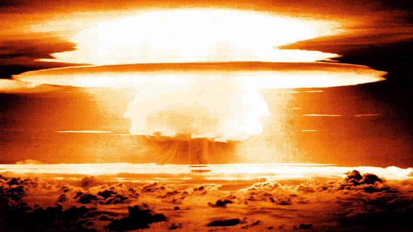 Bomba nuclear, explosión de bomba atómica fondo de pantalla