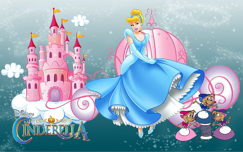 Schloss von Prinzessin Cinderella Cartoon Walt Disney für Tablet-Handys und PC, Cinderella-Laptop HD-Hintergrundbild