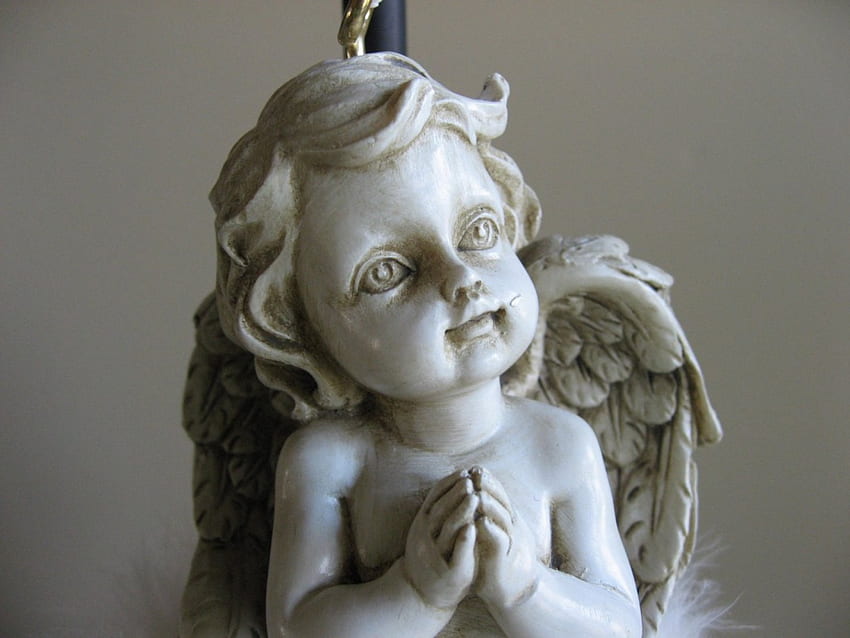 Anioł modlący się za mnie, słodki, skrzydła, modlitwa, cudowny, anioły, drogocenny, cherubiny, niebo, kość słoniowa, opiekun, szczęśliwy, dziecko, czysty, dom, niewinność, błogosławieństwo Tapeta HD