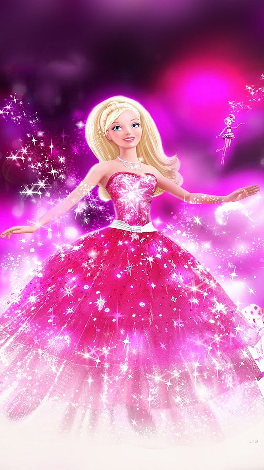 Principessa Rosa Barbie Sfondo del telefono HD