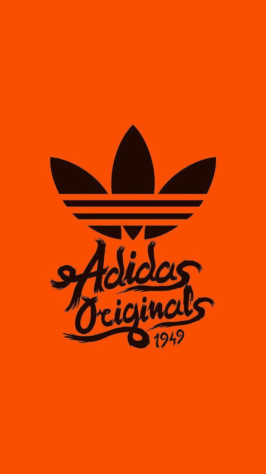 Adidas. Logo Adidas, Adidas, iPhone Adidas, Logo Adidas arancione Sfondo del telefono HD