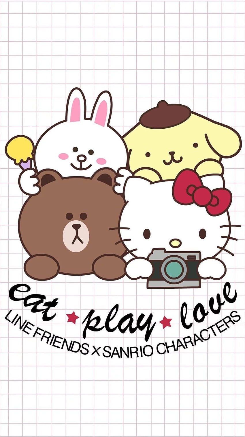 Sanrio, Amis , , Kitty - Cartoon - -, Hello Friend Fond d'écran de téléphone HD