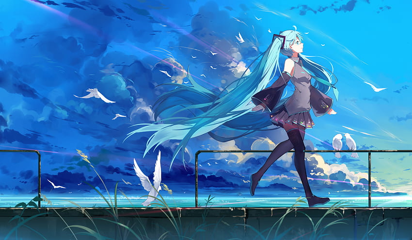 HQ Anime for (Fill). anime , Hatsune miku, Anime background HD wallpaper