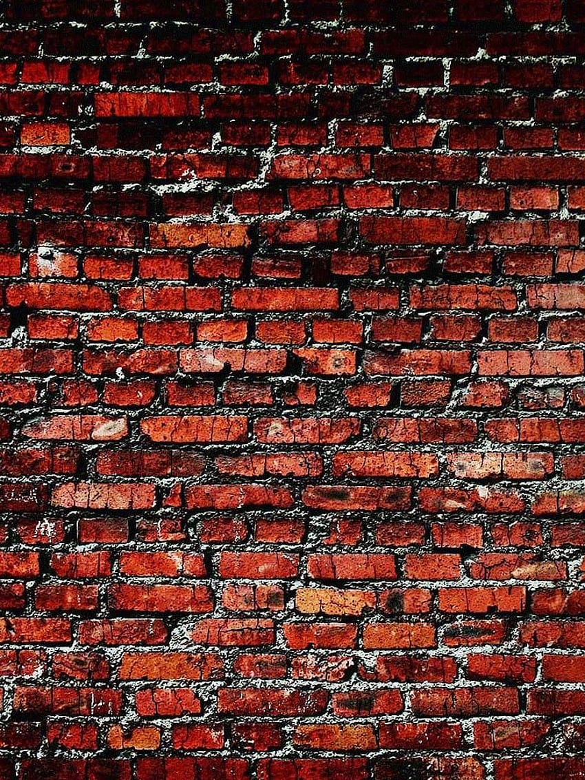 Arrière-plan - Vieux fond de mur de briques rouges - iPad iPhone Fond d'écran de téléphone HD