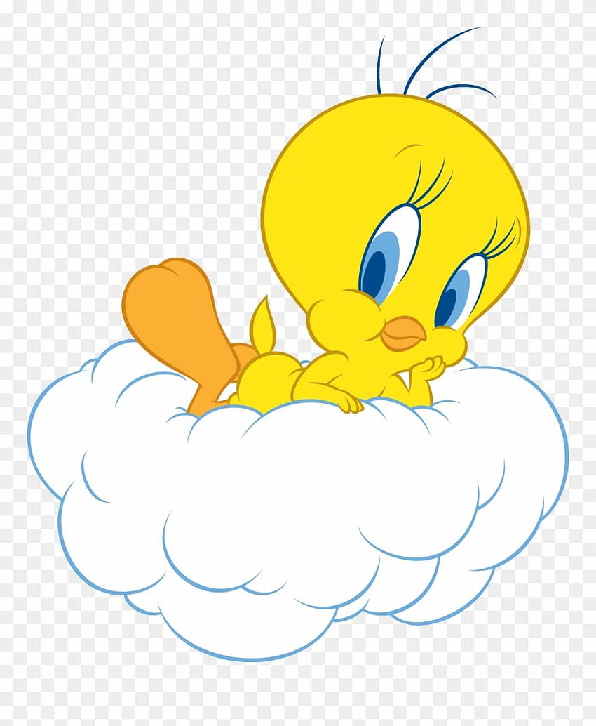 Cute Baby Tweety Bird Clipart, uccello sveglio del fumetto Sfondo del telefono HD